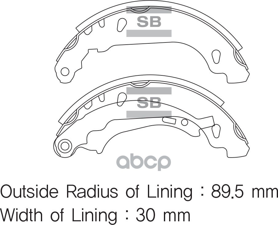 Колодки барабанные SANGSIN BRAKE SA157
